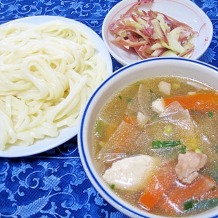 激ウマ、鶏けんちんdeつけうどん